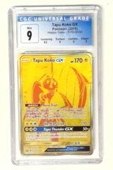 V1453: 2019: Tapu Koko GX: SV93/SV94: Hidden Fates: CGC: 9: MINT: 3893099025